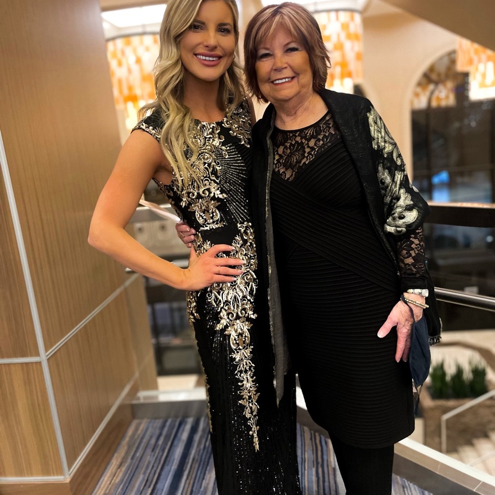 Azura Black & Gold Gown